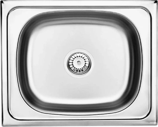 Deante Drop-In Chiuvetă Inox Periat cu robinet L40xW50cm Argintiu