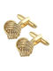 Epic Cufflink 15 Metal Gold Colour Cufflinks Knot Shape