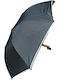 Umbrella Automatic Compact Very Large Opening 124cm Color Black Ecru Trim on Edge Length 53cm