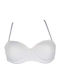 Strapless Σουτιέν Αποσπώμενη Ενίσχυση Cotonella Λευκό