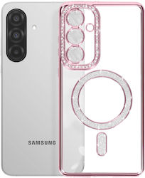 Avizar Diamond Case Samsung Galaxy A36 Magsafe Outline Strass Pink Avizar Diamond Case Samsung Galaxy A36 Magsafe Outline Strass Pink