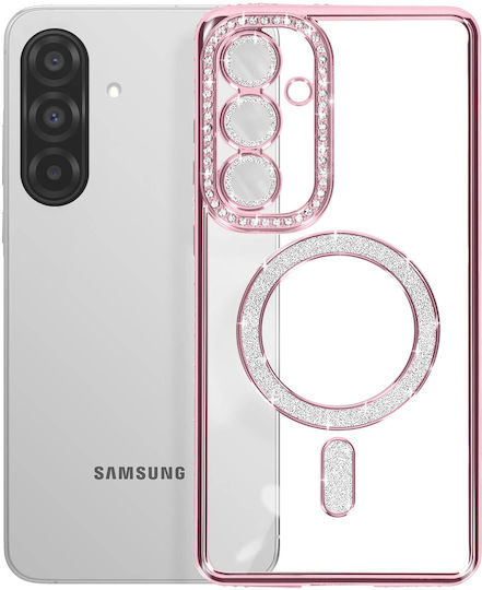 Avizar Diamond Case Samsung Galaxy A36 Magsafe Outline Strass Pink