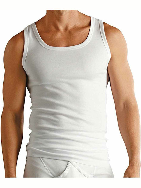 Men's Cotton Sleeveless Undershirt Mtoo 29233 White