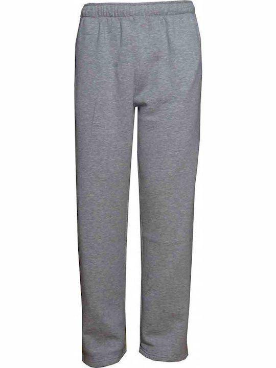 Luciano Faketti Trousers Luciano Faketti Sweatshirt Fleece Three-Layer King Size Cotton Gray