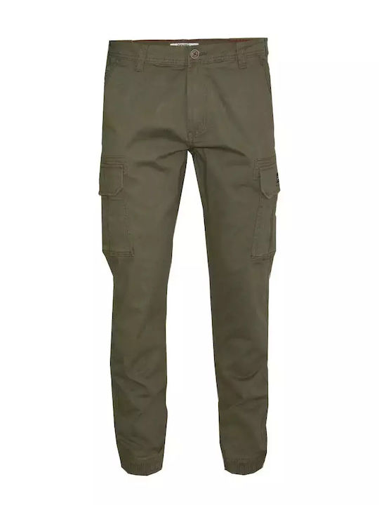 Oxygen Ανδρικό Χακί Cargo Παντελόνι Λάστιχο 41128-khaki