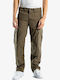 Reell Men Flex Cargo Pants Clay Olive Canvas