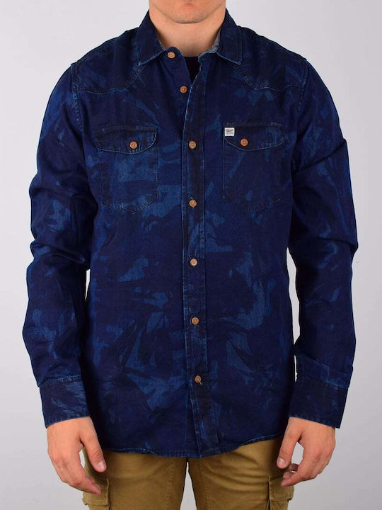 Petrol Shirt M M M-ss15-shl420.13 Dark Vintage