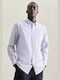 Seidensticker Men's Shirt 01.117642-12 White Light Blue Striped