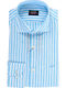 Paul&shark Linen Striped Light Blue Shirt