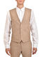 Bizzaro Gilet Linen-beige Μπεζ 4107.8330-3gl