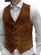 Luciano Faketti Vest Luciano Faketti Suede Flokos Colour Tan