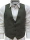 Luciano Faketti Vest In Fashion Olive Green