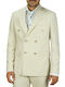 Bizzaro Ανδρικό Βαμβακερό Σακάκι Plain Εκρού Slim Fit Bz2213218/957 43% Βαμβάκι 39% T 17% Λινό 1% Ελαστάνη