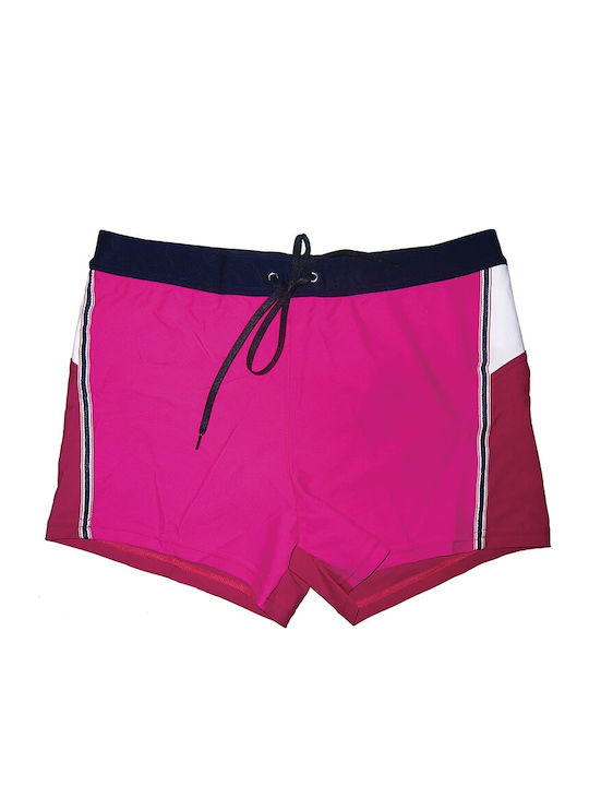 Φούξια-βυσσινί Αντρικό Ελαστικό Boxer Μαγιό Scuola Nautica Italiana 617922
