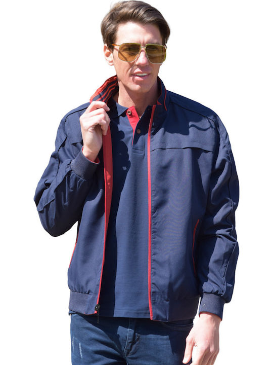 Men’s Jacket Greek Brand Reversible Blue-Red Code dem89