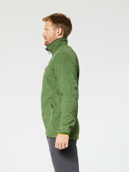 Mi-3352or-316 Green Men's Thermal Sweater Northpolar Fleece 200 Jaime