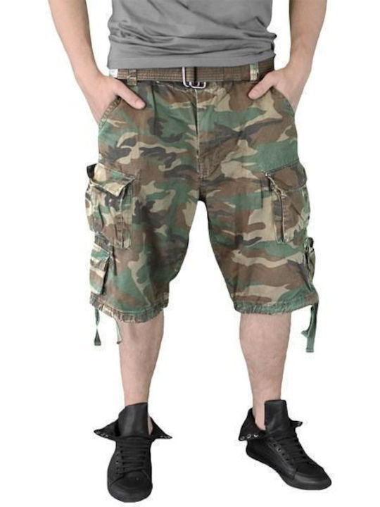 Pantaloni Scurți Bărbați Surplus Division Woodland Camo