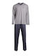 Men's Pyjamas Pink Label Blue Fine Stripe