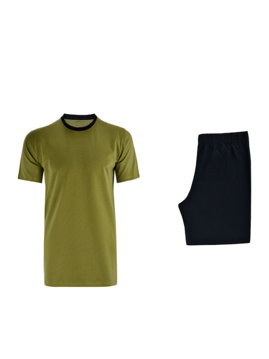 Impetus Herrenpyjamas 1511l7100-gn008 Olivgrün Impetus Olivgrün