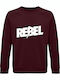 Unisex Sweatshert Organic Rebel Burgundy