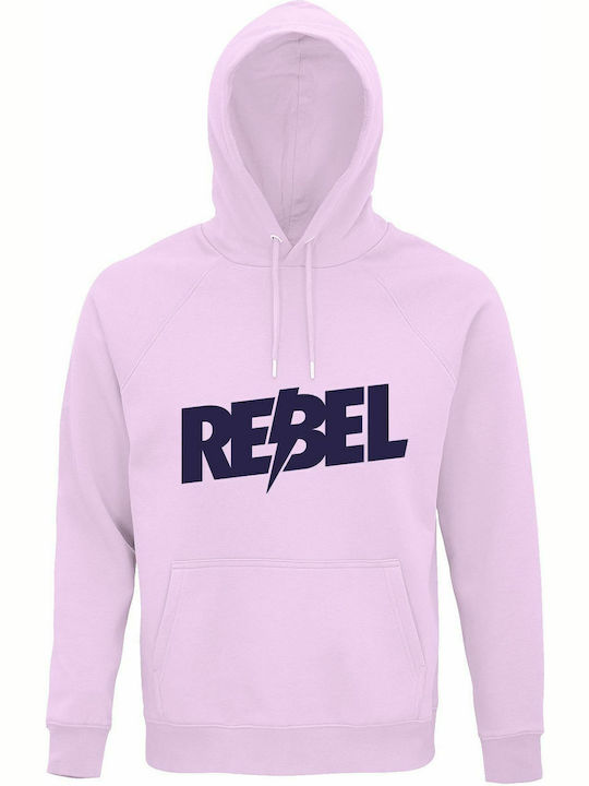Unisex Hoodie Organic Rebel Creamy Pink