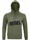 Unisex Hoodie Organic Rebel Khaki