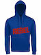 Unisex Hoodie Organic Rebel Royal Blue