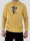 Hanorac Bărbați Fleece Interior Cu Glugă Tommy Life Galben Căldură și Stil