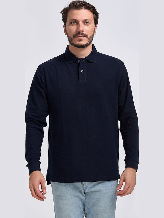 Herren Polo-Shirt Jhk Regular Man 210ls Dunkelblau