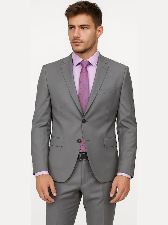 Gruppo Quatro Costum Gruppo Quattro Bărbați Figure T R Gri