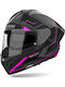 Airoh Matryx Rocket Pink Matt Motorradhelm Volles Gesicht ECE 22.06 1500gr mit Pinlock und Sonnenblende