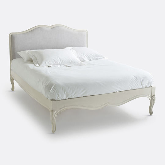 Κρεβάτι Διπλό για Στρώμα 140x190cm Λευκό Κρεβάτι Διπλό για Στρώμα 140x190cm Λευκό