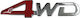 Car Sticker Logo Emblem 4wd 125mm X 30mm 1 Piece Zemb-toyota-01