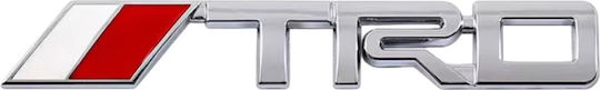 Αυτοκόλλητο Σήμα Λογότυπο Trd 25mm X 125mm Χρώμιο 1 Τεμάχιο Zemb-toyota-16