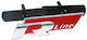 Car Mask Emblem Logo R-line 24mm X 77mm Red 1 Piece Zemb-vw-04