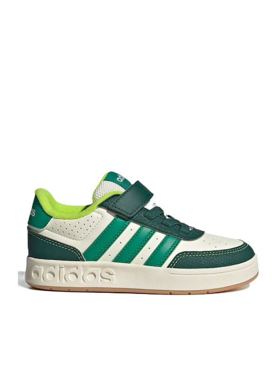 BREAKBASE Παιδικά Sneakers με Σκρατς Λευκά