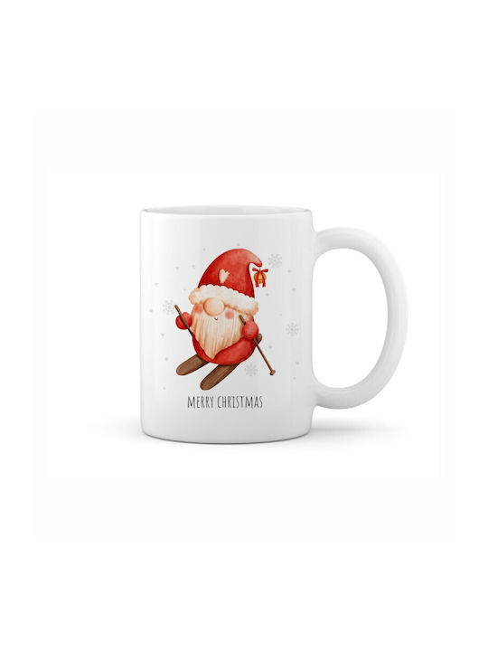 Christmas Mug Ceramic Beige