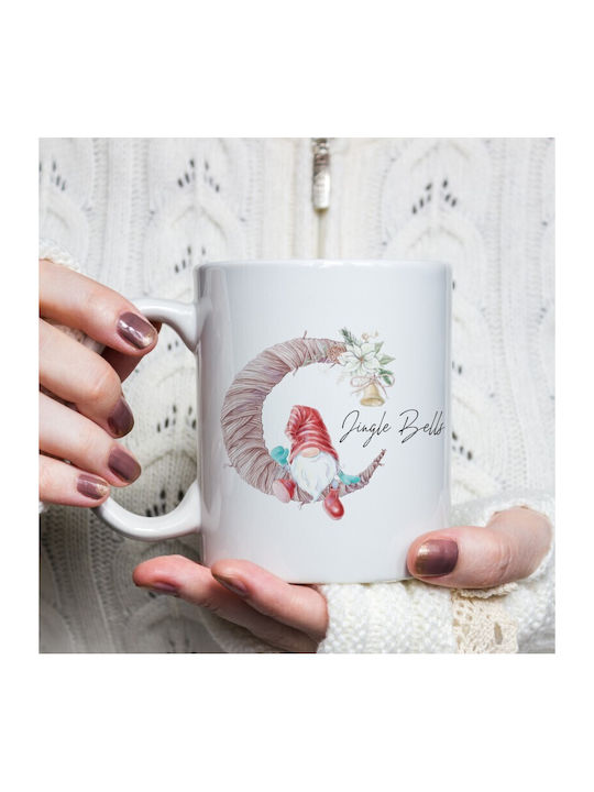 Christmas Mug Ceramic Beige