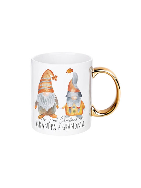 Cană Ceramică Bej De Crăciun