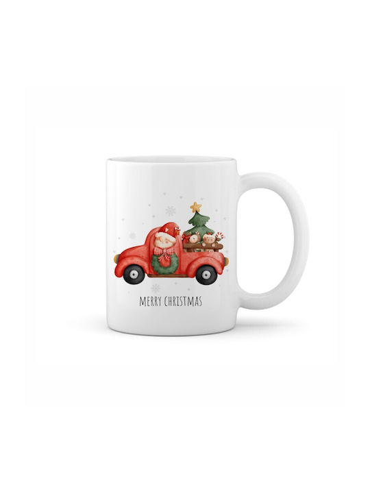 Weihnachtlicher Becher Keramik Beiges