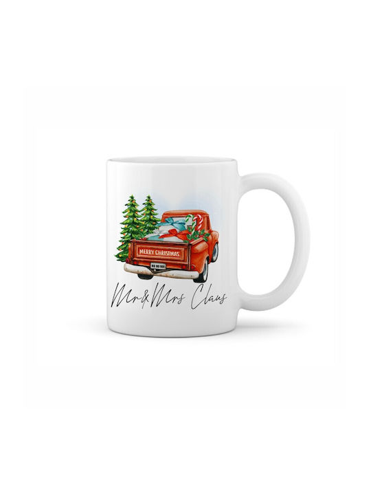 Christmas Mug Ceramic Beige