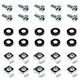 Xcab Set 10 Embedded Nut Screws M6 Standard Rack