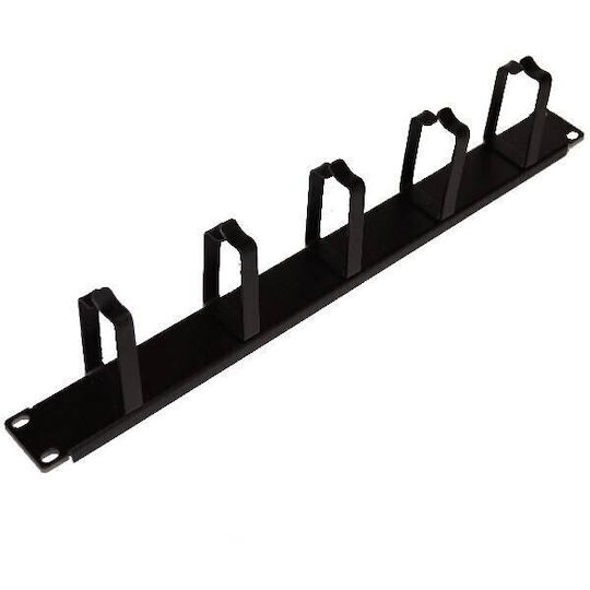 Xcab Inele Organizatoare de Cablu 1U/19" Orizontale Negre Xcab-1801