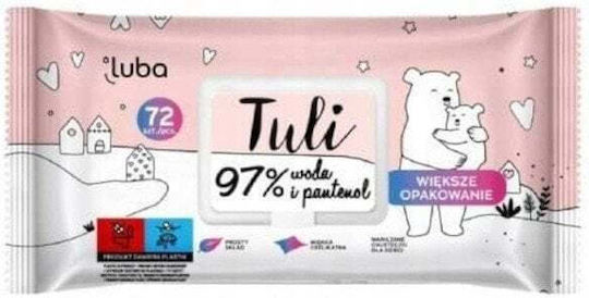 Luba Șervețele Umede pentru Bebeluși fără Alcool & Parabeni 72buc