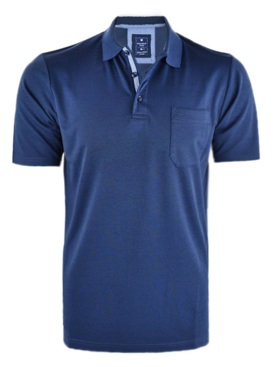 Redmond Polo Bluse Blau