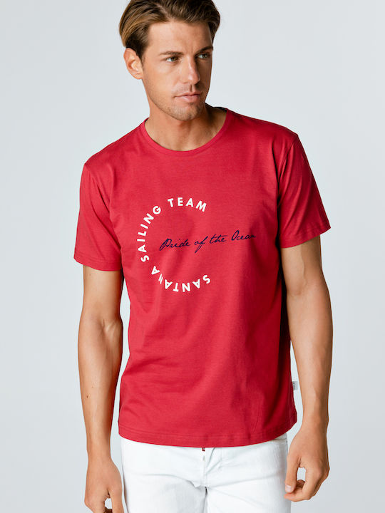Santana Print Pride Ocean T-shirt Red