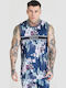 Short Sleeve Athletic Blouse Blue