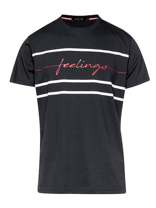 Santana Druck T-Shirt Black