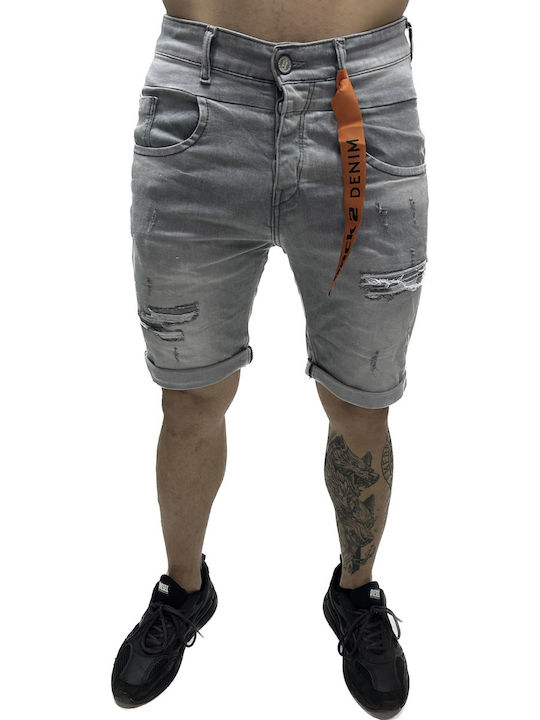 Back2jeans Men's Shorts Jeans Grey