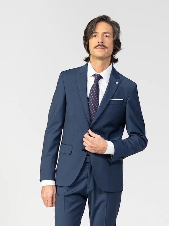 ETIEM Men's Suit Blue